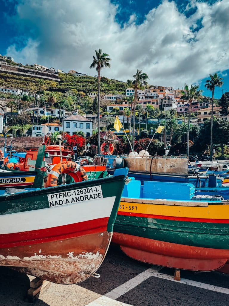 Fishing boats in Câmara de Lobos