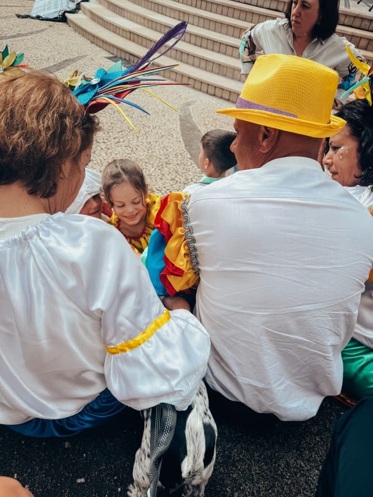 Madeira Carnival with a dog