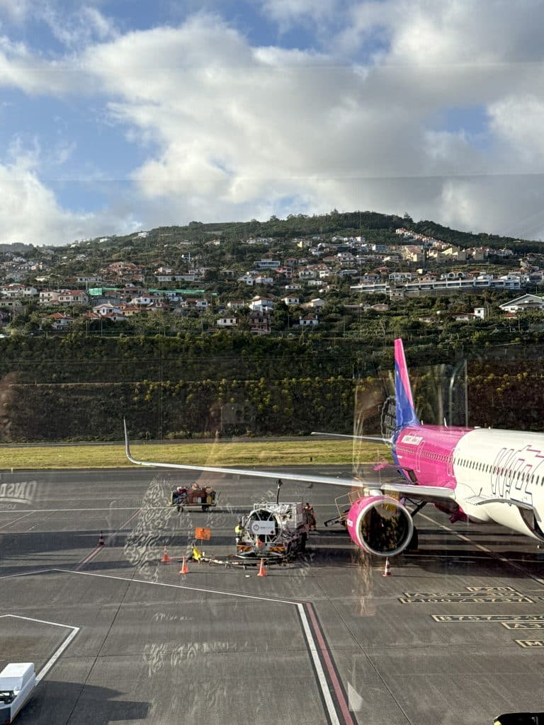 The viewing terrace at the airport