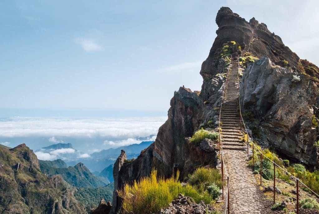Stairway to Heaven – the view on the way from Pico do Arieiro to Pico Ruivo