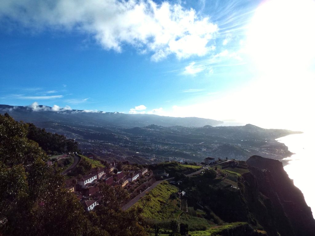 View from Cabo Girão along Madeira’s south coast towards Funchal