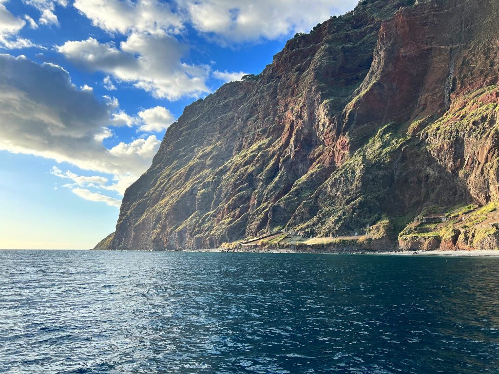 Cabo Girão cliff seen from the ocean