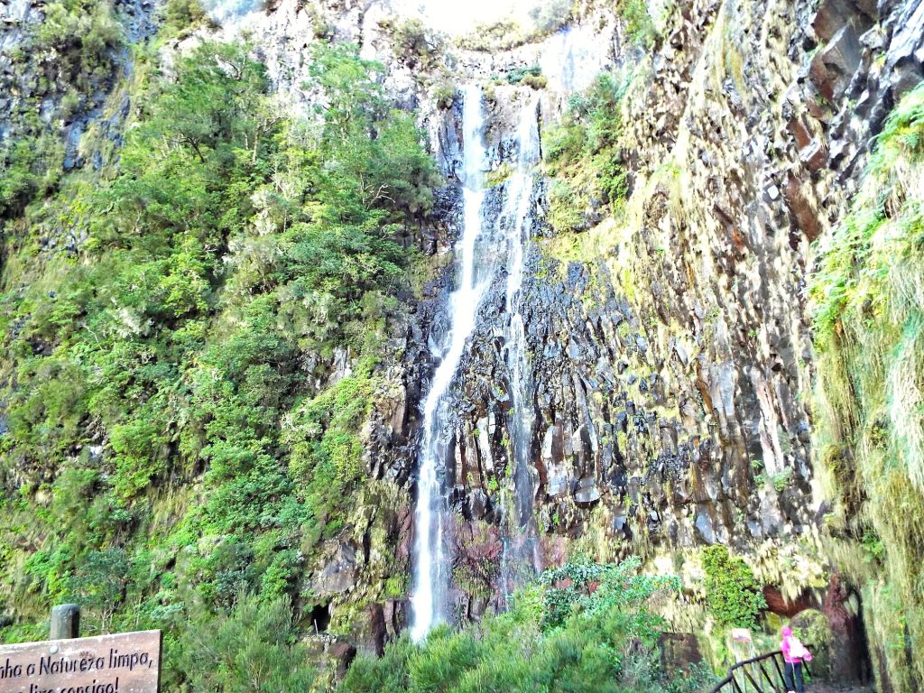 The Risco waterfall near Rabaçal, Madeira